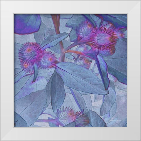 Prickley Tiles IV White Modern Wood Framed Art Print by Burghardt, James
