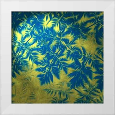 Under Brush I White Modern Wood Framed Art Print by Burghardt, James