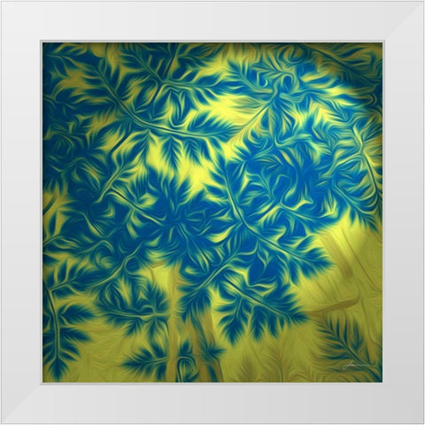 Under Brush II White Modern Wood Framed Art Print by Burghardt, James