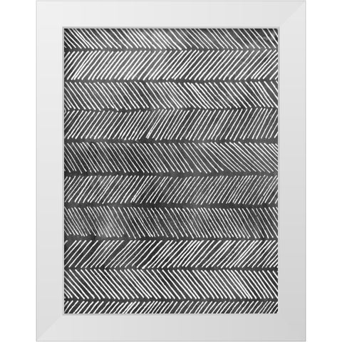 Modern Monochrome I White Modern Wood Framed Art Print by Popp, Grace