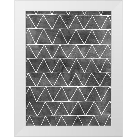 Modern Monochrome II White Modern Wood Framed Art Print by Popp, Grace