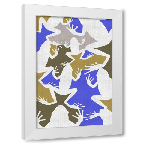 Hopper Panel I White Modern Wood Framed Art Print by Burghardt, James