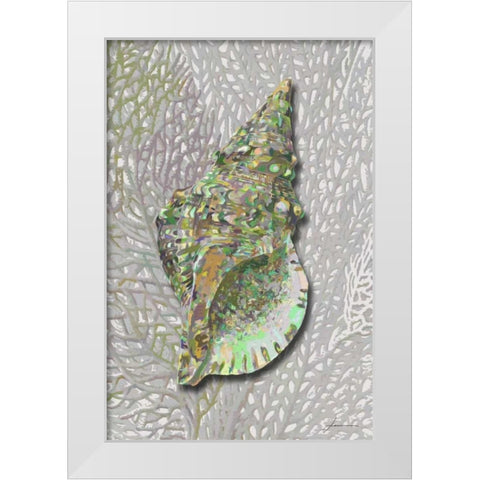 Hifi Triton II White Modern Wood Framed Art Print by Burghardt, James