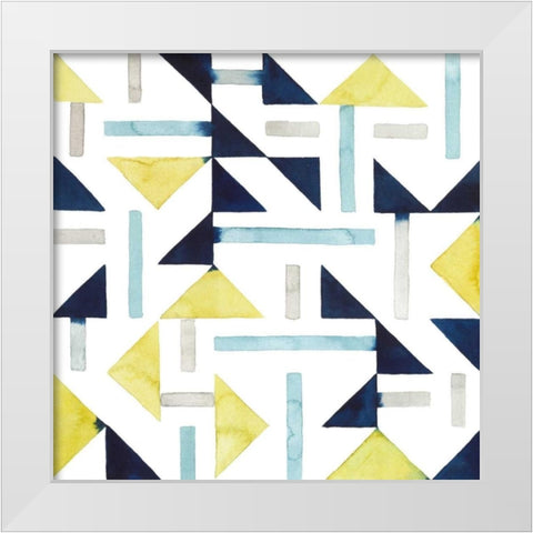 Bemused I White Modern Wood Framed Art Print by Popp, Grace