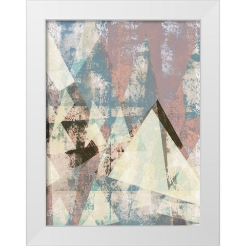 Color Juxtapose II White Modern Wood Framed Art Print by Goldberger, Jennifer