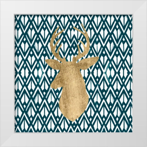 Deco Bust II White Modern Wood Framed Art Print by Studio W