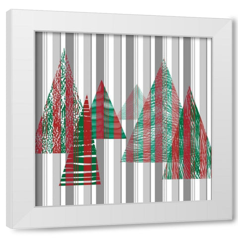 Oh Christmas Tree II White Modern Wood Framed Art Print by Gordon, Sharon