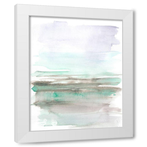 Frost Horizon I White Modern Wood Framed Art Print by Goldberger, Jennifer