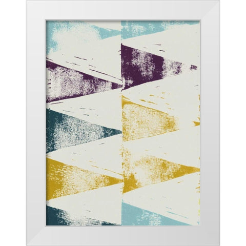 Harlequin Tryst II White Modern Wood Framed Art Print by Popp, Grace