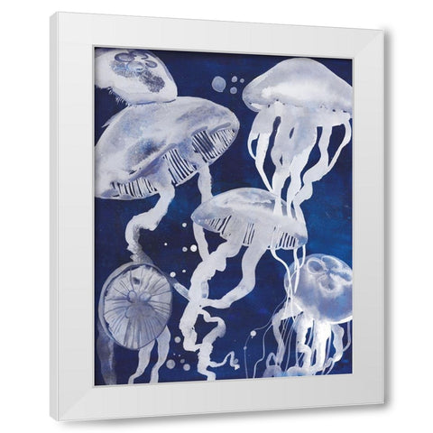 Custom Swarm II White Modern Wood Framed Art Print by Popp, Grace