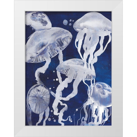 Custom Swarm II White Modern Wood Framed Art Print by Popp, Grace