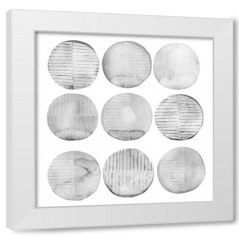 Soft Circles II White Modern Wood Framed Art Print by Popp, Grace