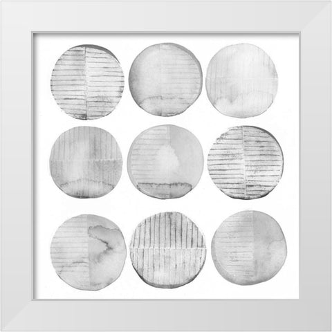Soft Circles II White Modern Wood Framed Art Print by Popp, Grace