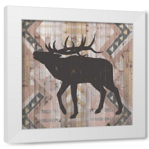 Southwest Lodge Animals I White Modern Wood Framed Art Print by Vision Studio