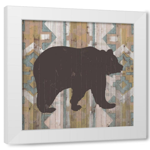 Southwest Lodge Animals III White Modern Wood Framed Art Print by Vision Studio