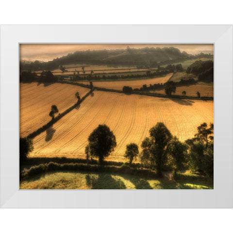 Ireland Overlook White Modern Wood Framed Art Print by Burchett, P.H.