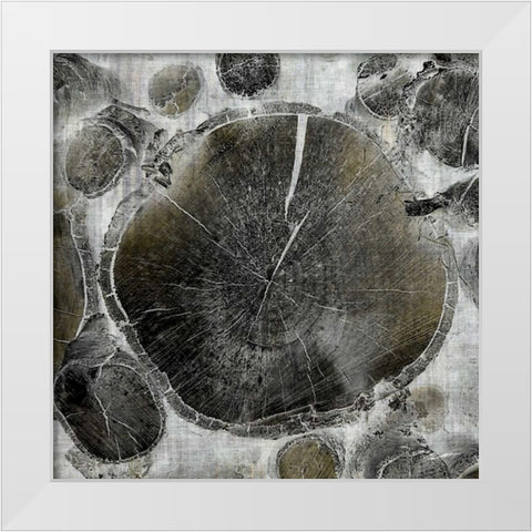 Logging VI White Modern Wood Framed Art Print by Butler, John