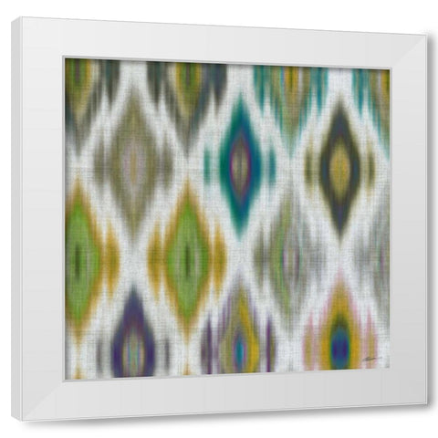 Marrakech Blue II White Modern Wood Framed Art Print by Butler, John