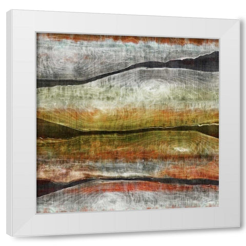 Painted Live Edge I White Modern Wood Framed Art Print by Butler, John