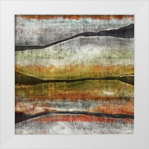Painted Live Edge I White Modern Wood Framed Art Print by Butler, John