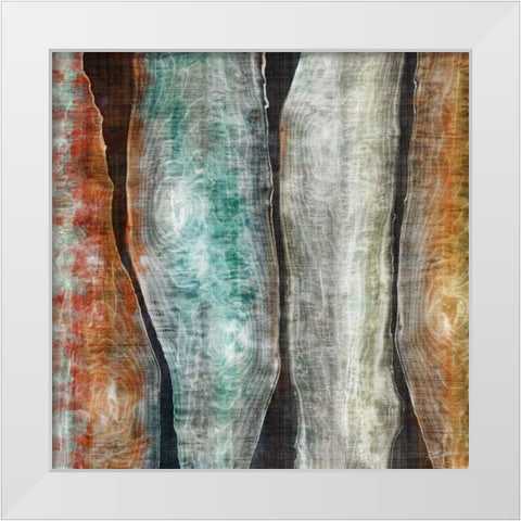 Painted Live Edge II White Modern Wood Framed Art Print by Butler, John