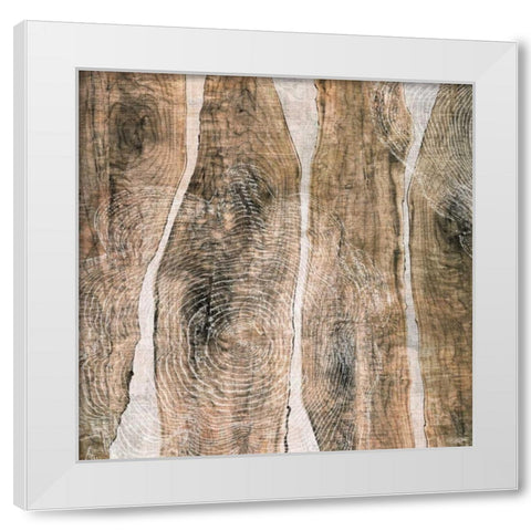 Live Edge III White Modern Wood Framed Art Print by Butler, John