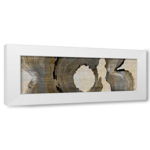 Cedar Round II White Modern Wood Framed Art Print by Butler, John