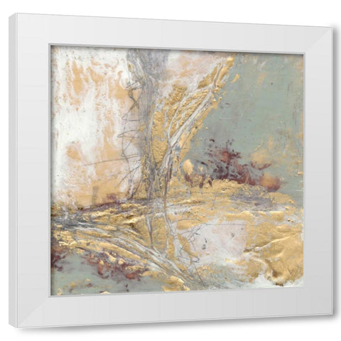 Gilded Circuit II White Modern Wood Framed Art Print by Goldberger, Jennifer