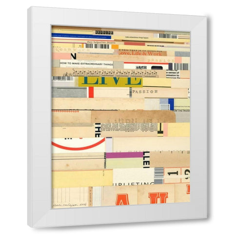 True II White Modern Wood Framed Art Print by Galapon, Nikki