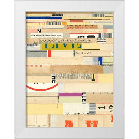 True II White Modern Wood Framed Art Print by Galapon, Nikki