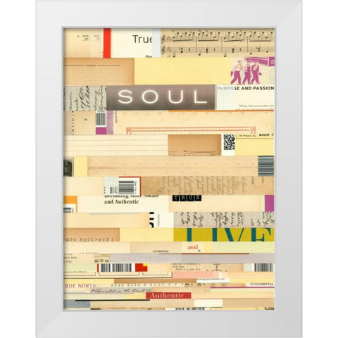 True III White Modern Wood Framed Art Print by Galapon, Nikki