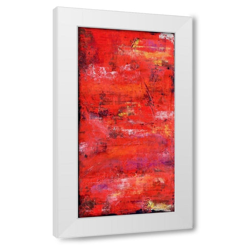 Red Door I White Modern Wood Framed Art Print by Ashley, Erin