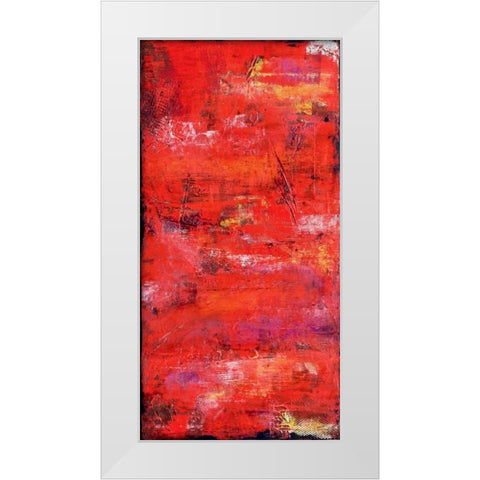 Red Door I White Modern Wood Framed Art Print by Ashley, Erin