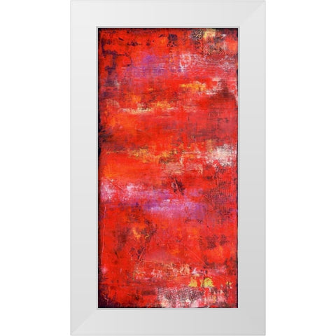 Red Door II White Modern Wood Framed Art Print by Ashley, Erin