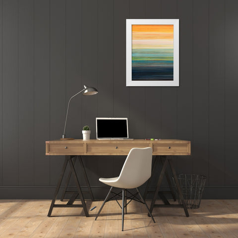 The Magic Hour I White Modern Wood Framed Art Print by Fuchs, Jodi