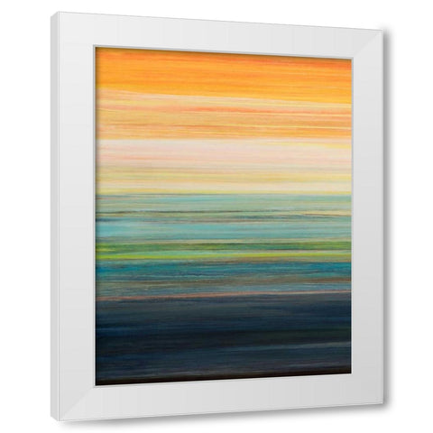 The Magic Hour I White Modern Wood Framed Art Print by Fuchs, Jodi