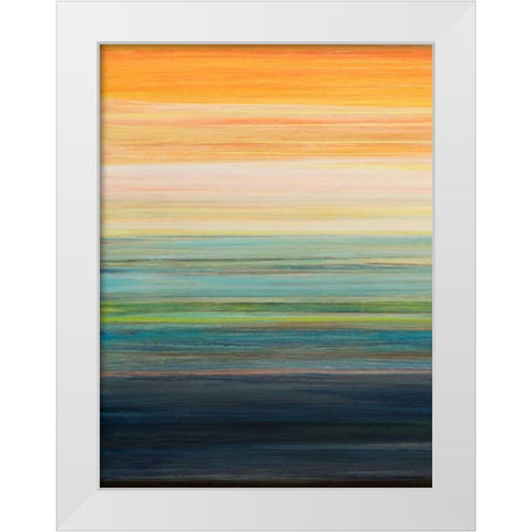 The Magic Hour I White Modern Wood Framed Art Print by Fuchs, Jodi