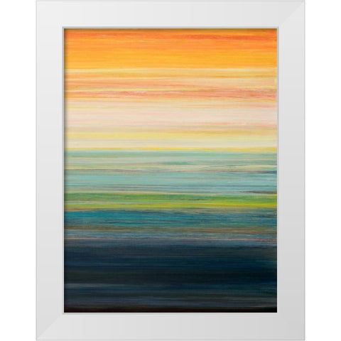 The Magic Hour II White Modern Wood Framed Art Print by Fuchs, Jodi