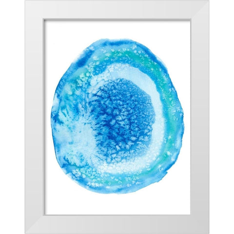 Radiant Geode IV White Modern Wood Framed Art Print by McCavitt, Naomi