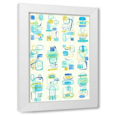 Mid Century Exploration II White Modern Wood Framed Art Print by Galapon, Nikki