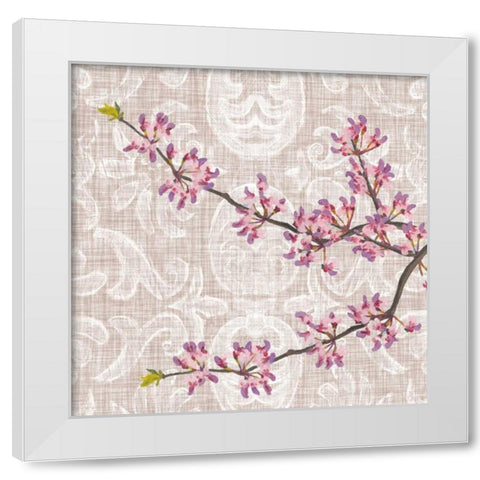 Flower Study Collection F White Modern Wood Framed Art Print by Miller, Dianne