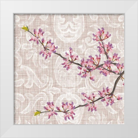 Flower Study Collection F White Modern Wood Framed Art Print by Miller, Dianne