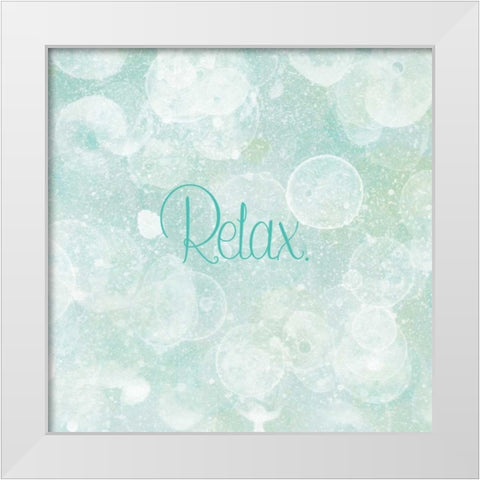 Bubble Bath I White Modern Wood Framed Art Print by Studio W
