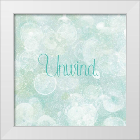 Bubble Bath II White Modern Wood Framed Art Print by Studio W