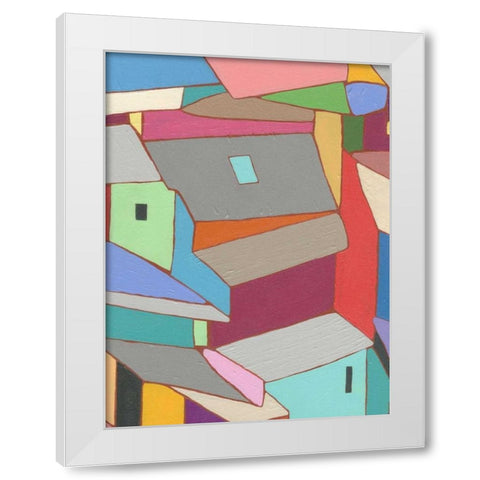 Rooftops in Color XI White Modern Wood Framed Art Print by Galapon, Nikki