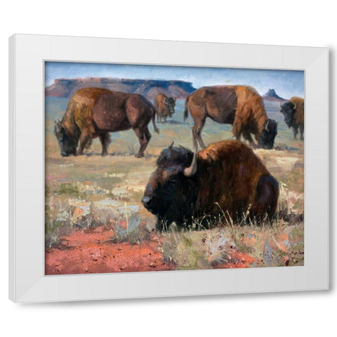 Lazy Days White Modern Wood Framed Art Print by Sorenson, Jack