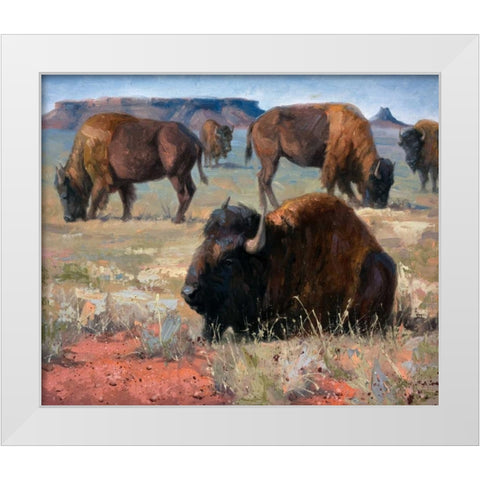 Lazy Days White Modern Wood Framed Art Print by Sorenson, Jack