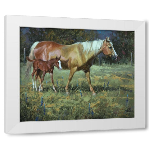 Field of Dreams White Modern Wood Framed Art Print by Sorenson, Jack