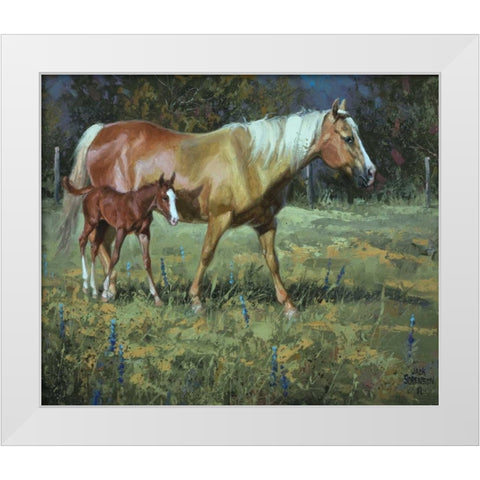 Field of Dreams White Modern Wood Framed Art Print by Sorenson, Jack