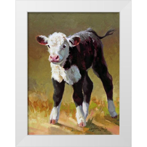Princess White Modern Wood Framed Art Print by Hawley, Carolyne